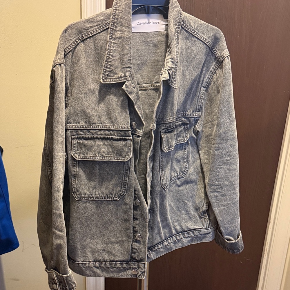 Calvin Klein Washed Black Denim Jacket